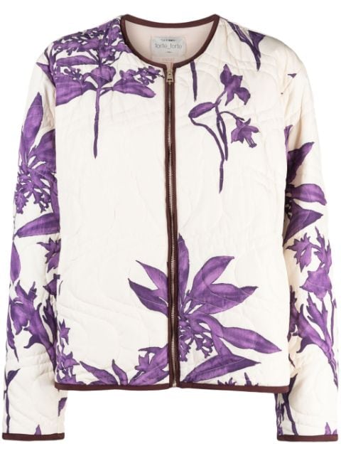 Forte Forte floral-pattern quilted jacket