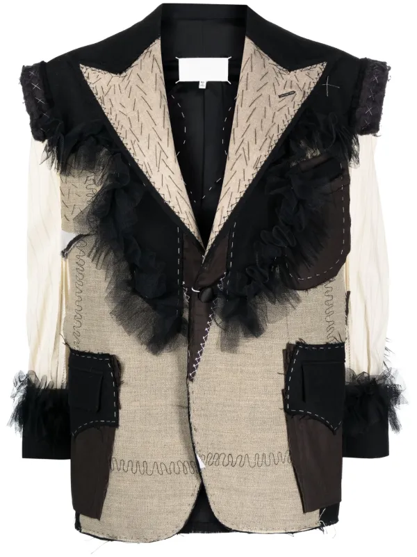 Maison Margiela deconstructed-design single-breasted Blazer Maison Margiela deconstructed-design single-breasted Blazer