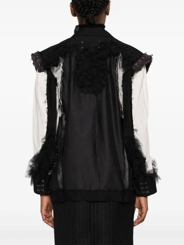 MAISON MARGIELA★素敵！Layered silk-ette blazer MM6 Maison Margiela Layered Twill Blazer | wananluxury