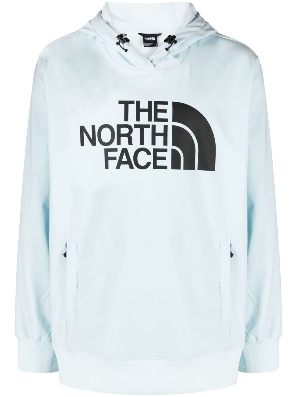 The North Face Hoodie met logoplakkaat Blauw