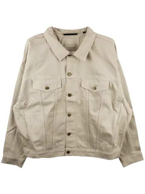 FEAR OF GOD ESSENTIALS chamarra de mezclilla con aplique del logo
