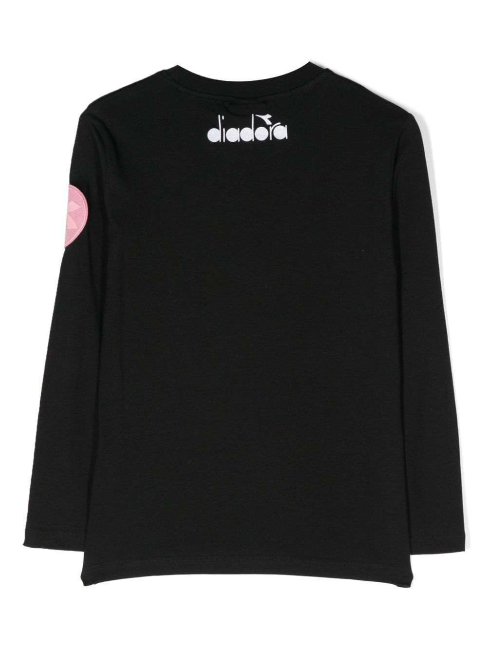 Diadora Junior logo-print cotton T-shirt - Zwart