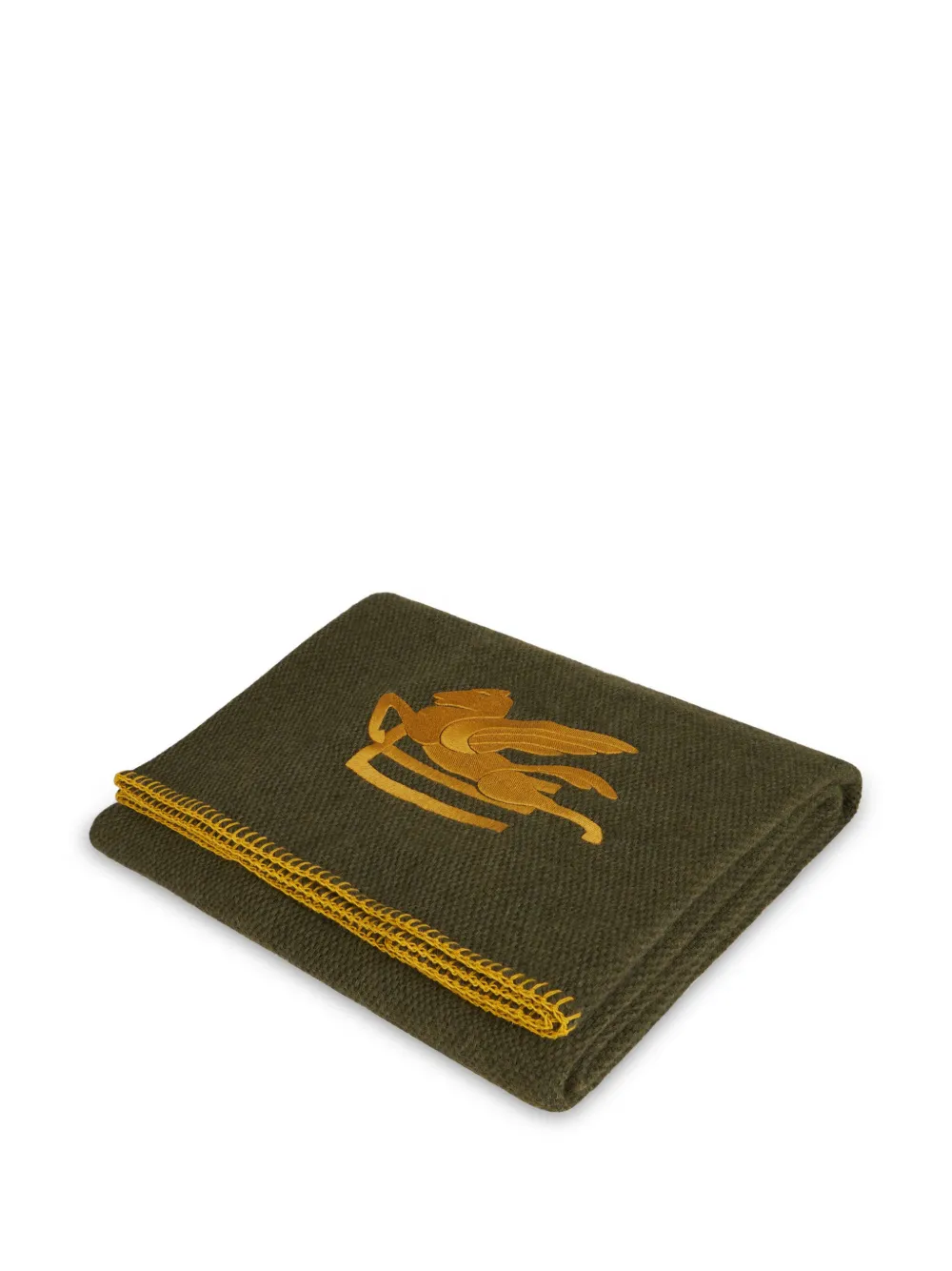 ETRO Wollen plaid - Groen