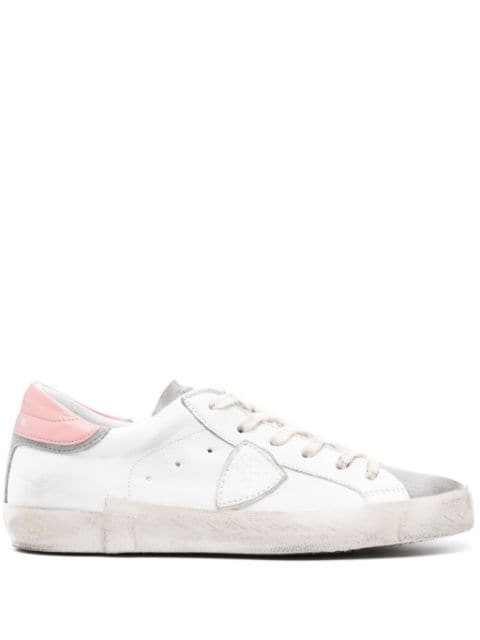 Prsx distressed-effect panelled sneakers