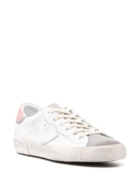 Prsx distressed-effect panelled sneakers