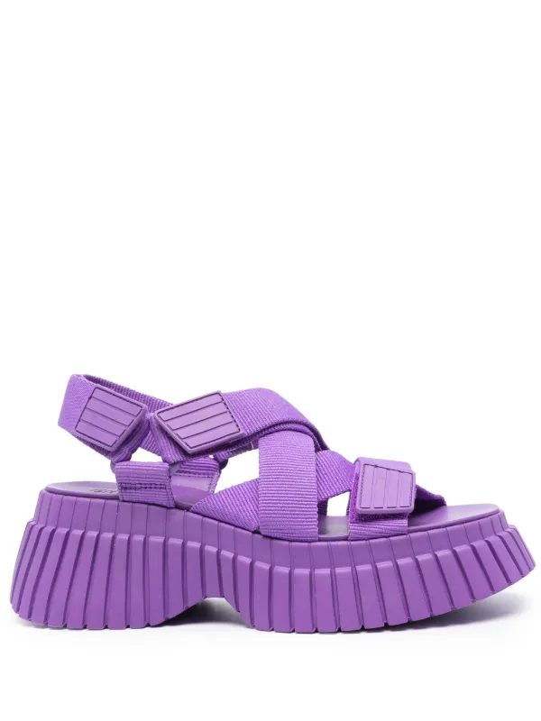 Camper BCN 70mm タッチストラップ サンダル | パープル | FARFETCH JP