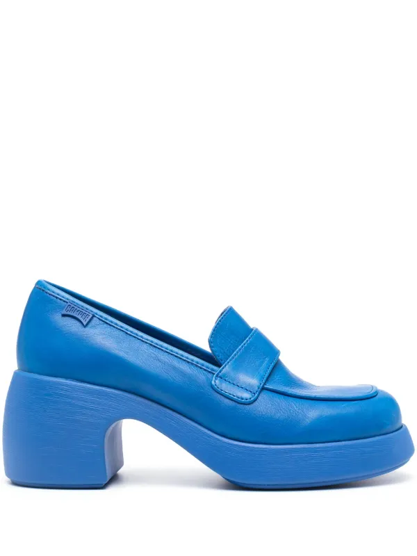 Camper 65mm Thelma Heeled Loafers Blue FARFETCH ID