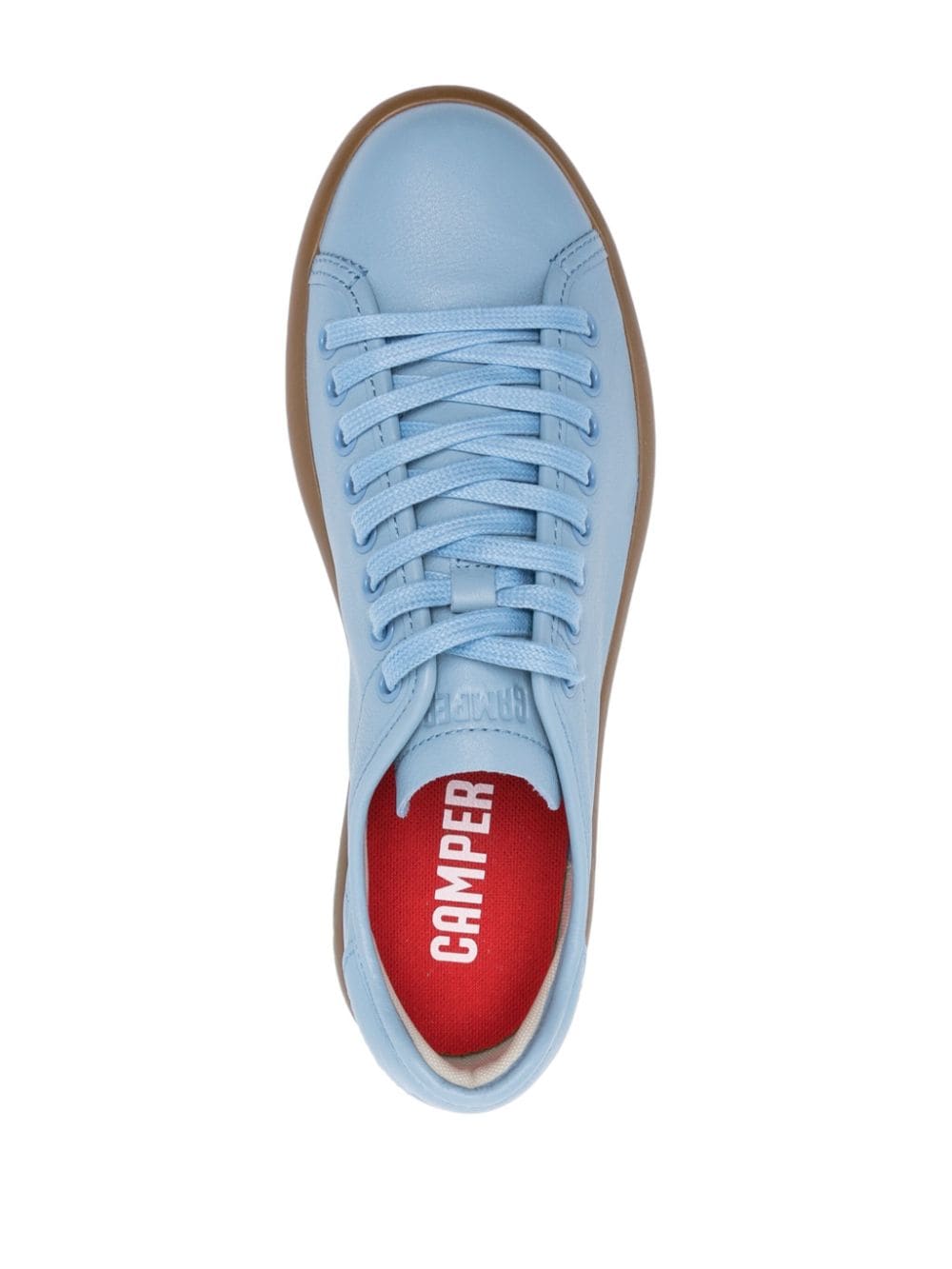 Shop Camper Pelotas Leather Sneakers In Blue