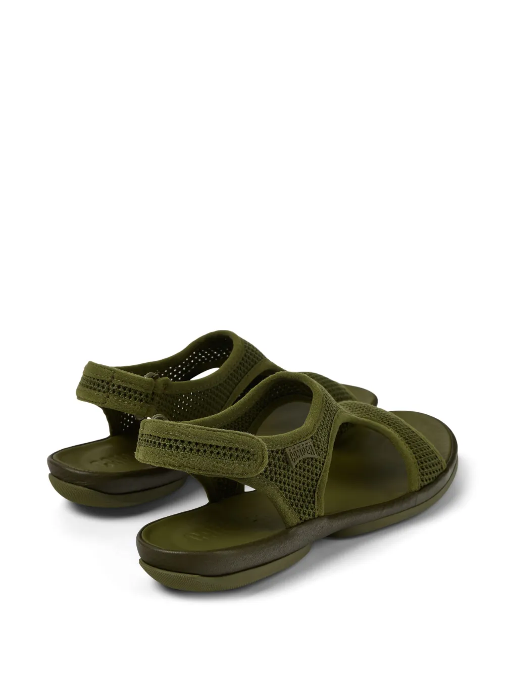 Shop Camper Right Mesh Slingback Sandals In Green