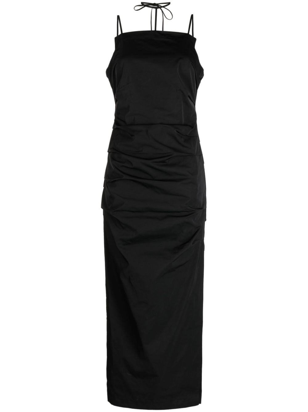 Rachel Gilbert Prescott Multi-strap Fitted Dress In Black