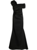 Rachel Gilbert Edan asymmetric mermaid maxi dress - Black