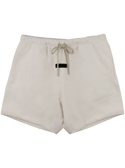 FEAR OF GOD ESSENTIALS logo-patch drawstring shorts