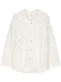 Muller Of Yoshiokubo Surge fringed shirt - White