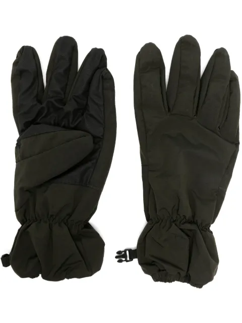 Stone Island guantes con paneles y logo estampado