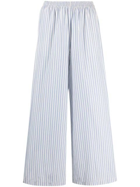 Forte Forte wide-leg striped trousers