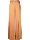 Forte Forte faux-plaquet satin silk palazzo pants - Orange