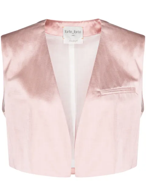 Forte Forte cropped herringbone waistcoat