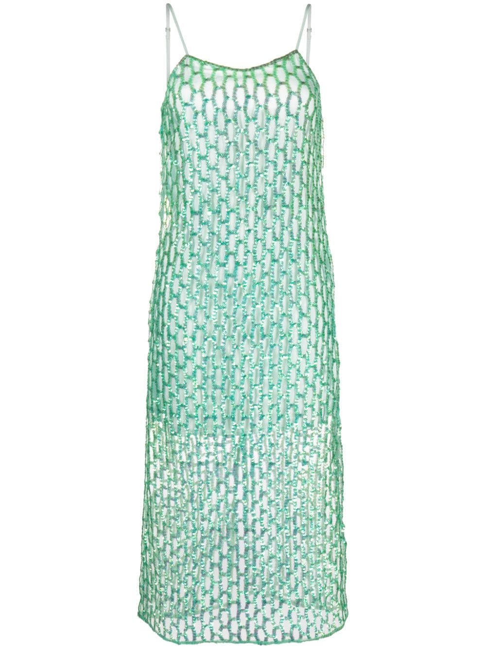 Forte Mini-jurk met pailletten Groen