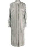 Forte Forte stripe-patternedshirt dress - Green
