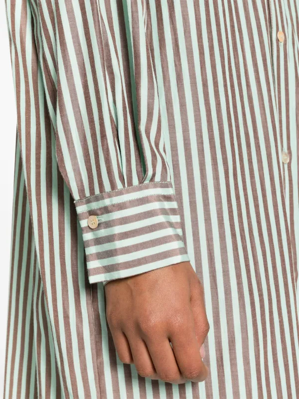 Forte Forte ストライプ シャツドレス | グリーン | FARFETCH JP