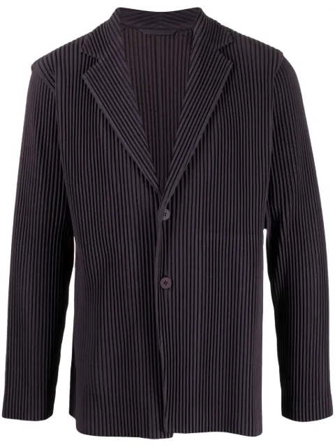 Homme Plissé Issey Miyake blazer plisado con solapas de muesca