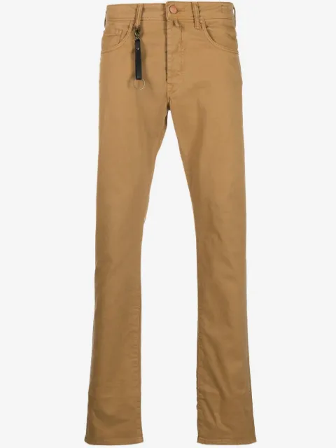Incotex pantalones slim con tiro bajo