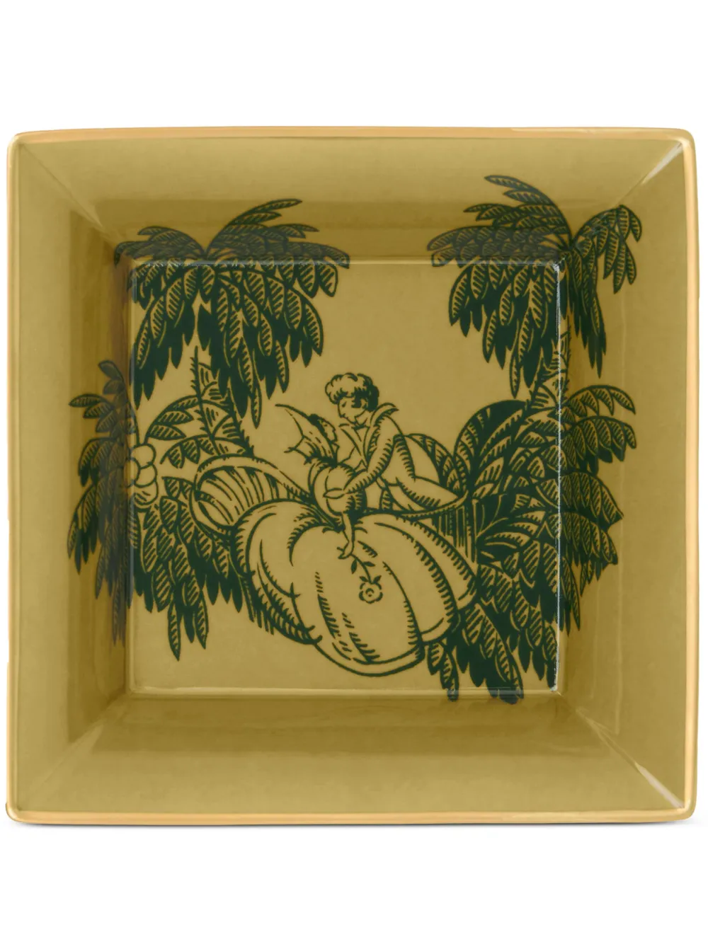 ETRO HOME graphic-print porcelain tray | Yellow | Image 1