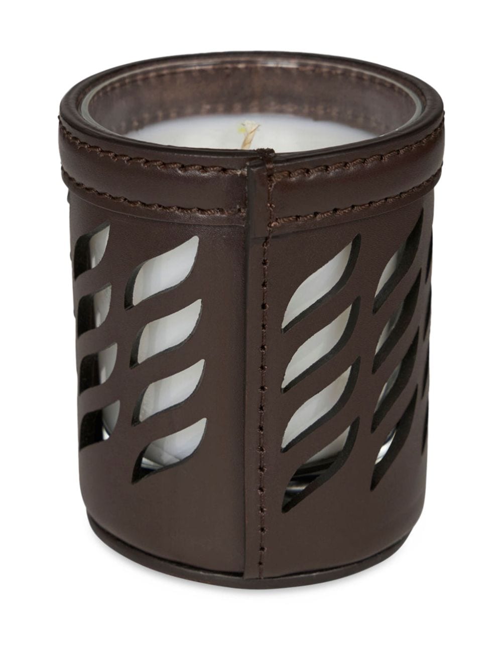 Shop Etro Pegaso-motif Candle In Brown