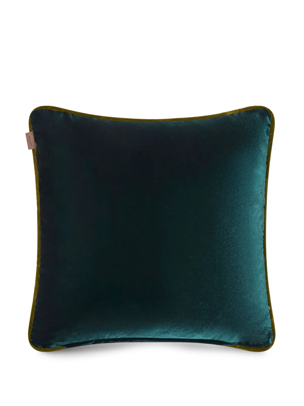 Etro Home Amanti-embroidered Velvet Cushion In Green