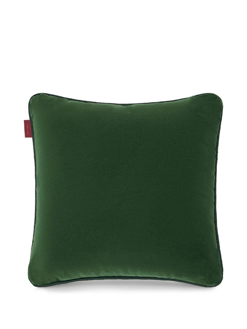 Shop Etro Paisley-print Silk Cushion In Green