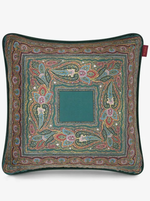 ETRO HOME paisley-print silk cushion