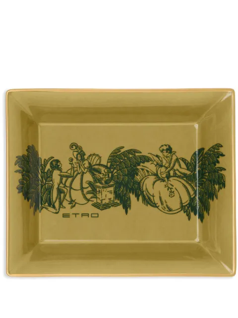 ETRO HOME Amanti-motif porcelain tray