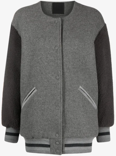 Givenchy chamarra bomber con aplique del logo