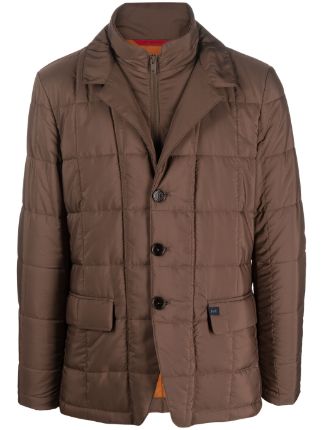 Mens hot sale quilted raincoat