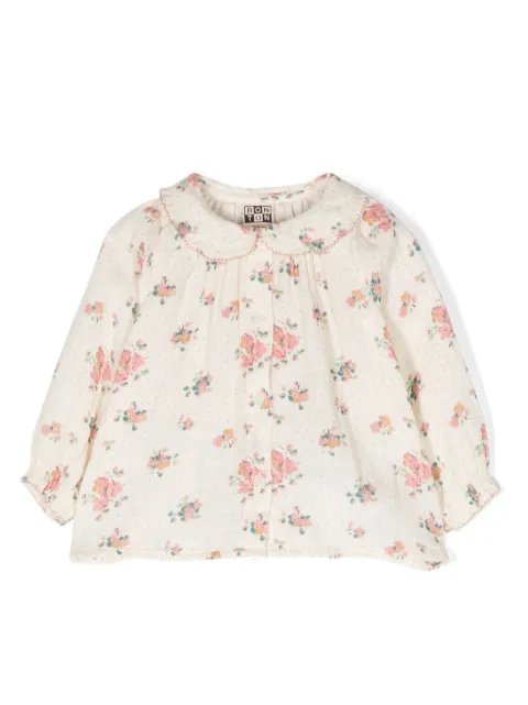 Bonton Blusa com padronagem floral