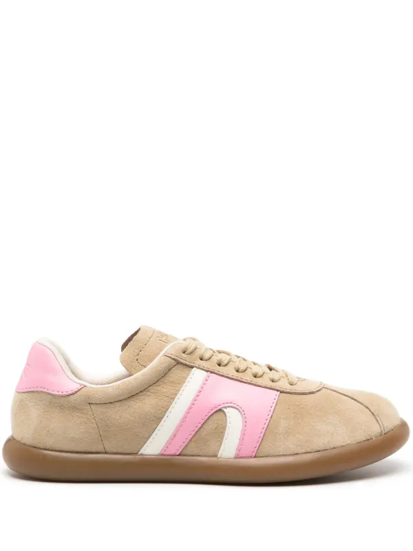 womens pink suede trainers