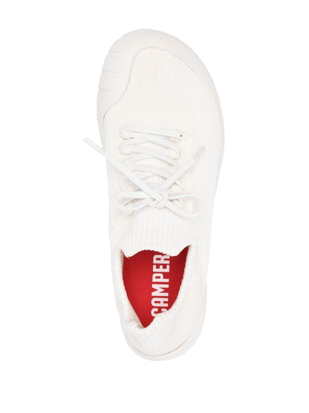 Shop Camper Path Ribbed-detail Sneakers In White