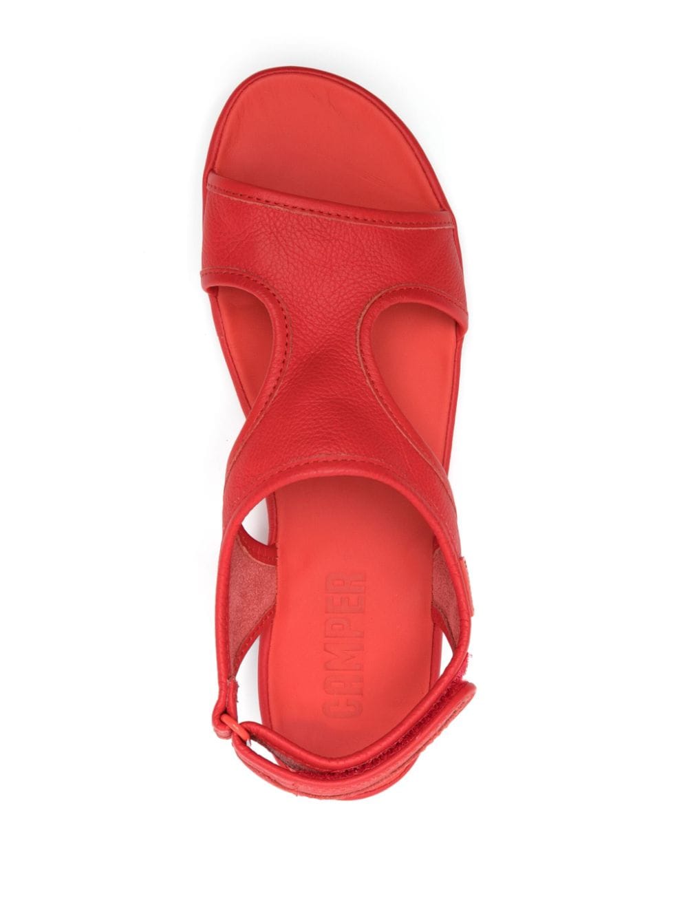 Shop Camper Right Nina Cut-out Sandals In Red