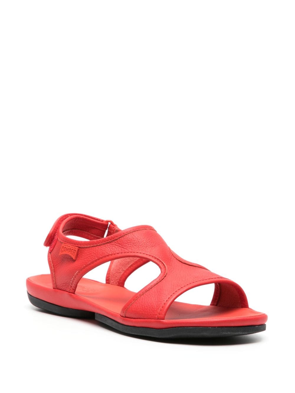 Shop Camper Right Nina Cut-out Sandals In Red