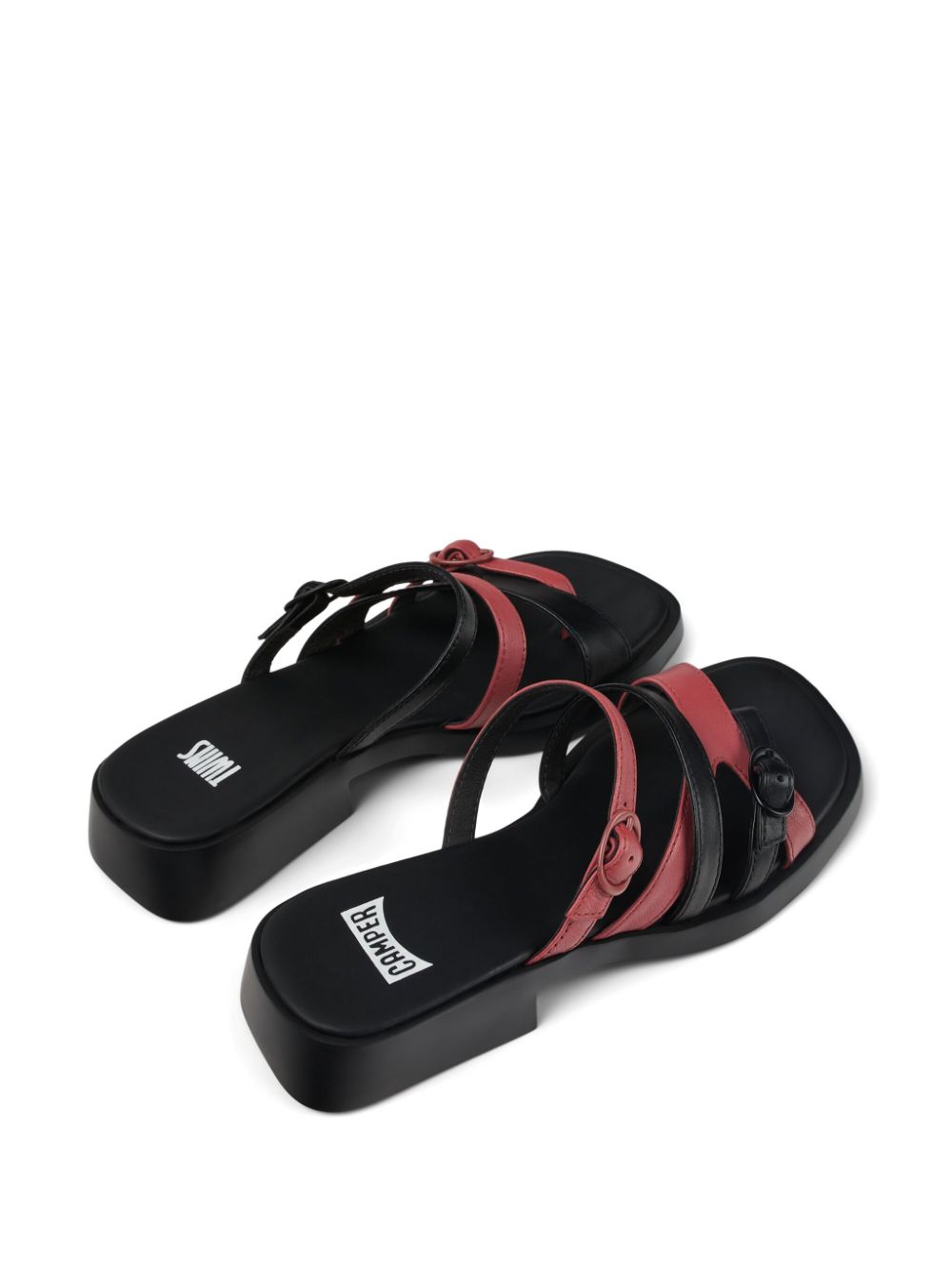 Camper Dana Twins buckle-detail mules Black