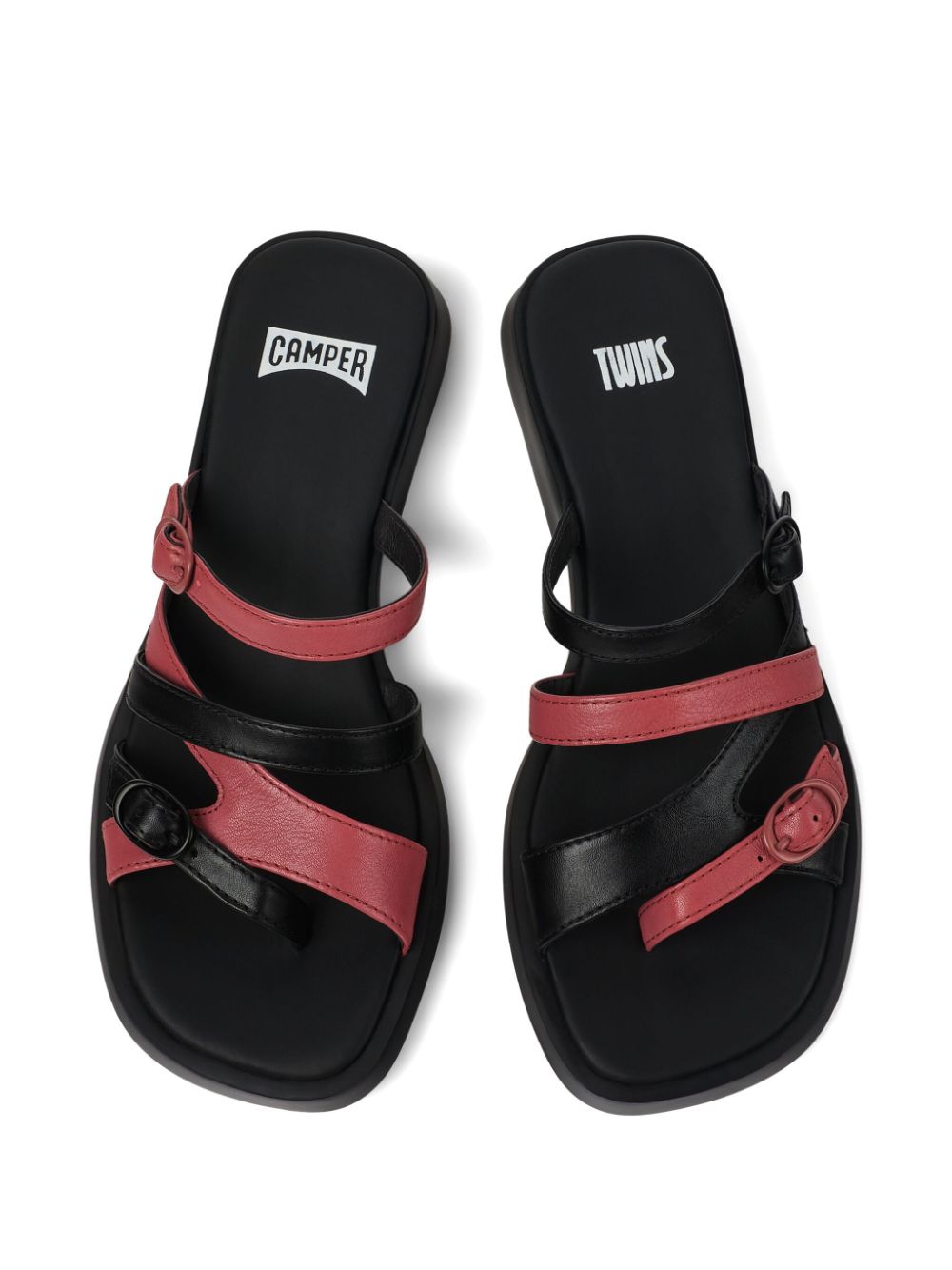 Camper Dana Twins buckle-detail mules Black