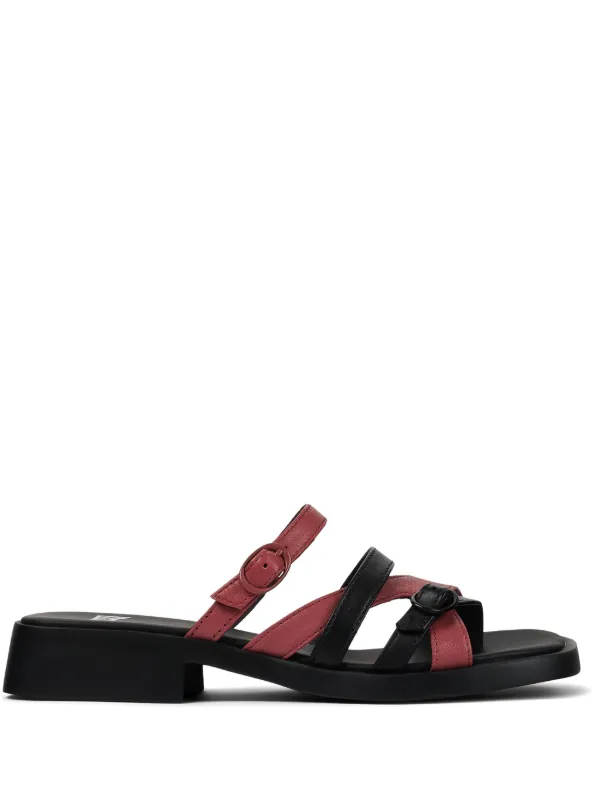 CAMPER Dana Twins チェック サンダル ミュールサンダル 美品 CAMPER Dana Twins チェック サンダル ミュールサンダル 美品