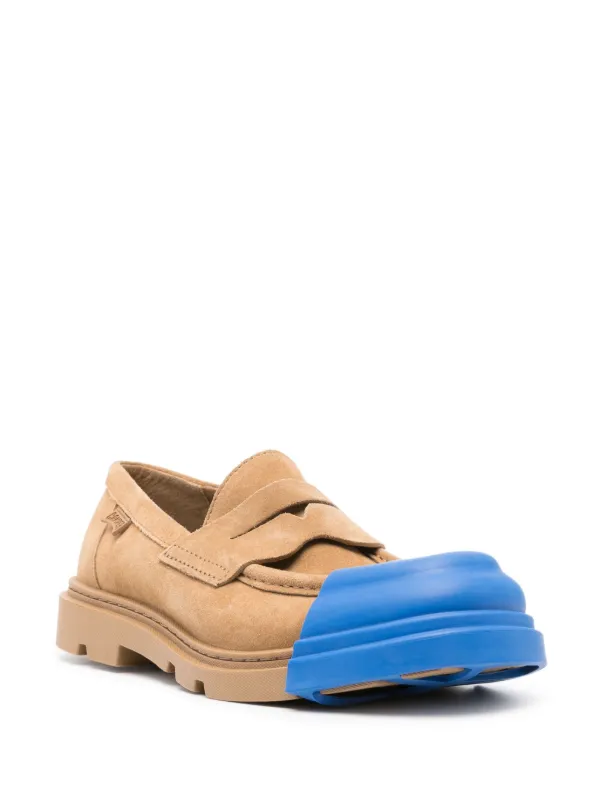 Camper Junction contrast-toecap Loafers | Brown | FARFETCH PL