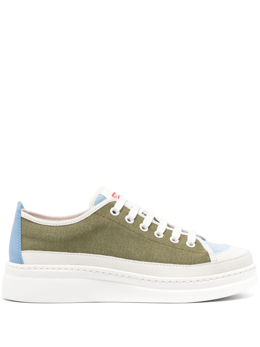 Camper Runner Up Twins Panelled Trainers In Green Multi