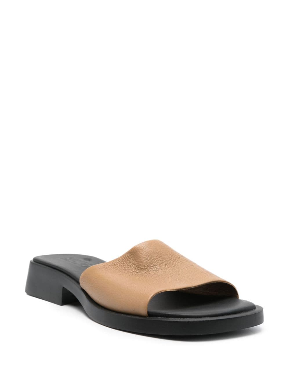 Shop Camper Dana Leather Sandals In Brown