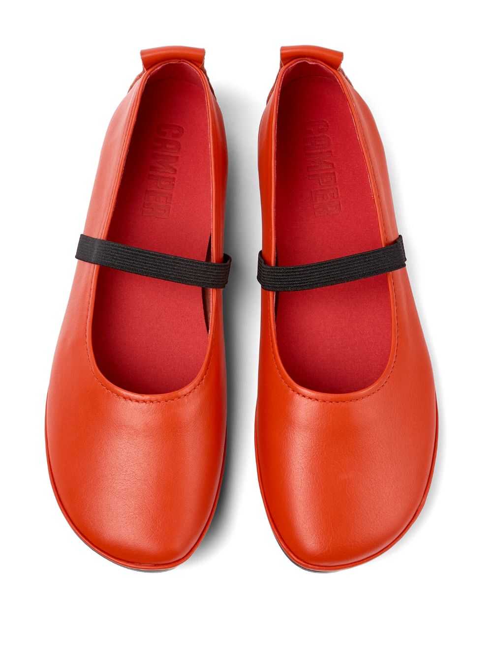 Shop Camper Right Ballerina Shoes In Red