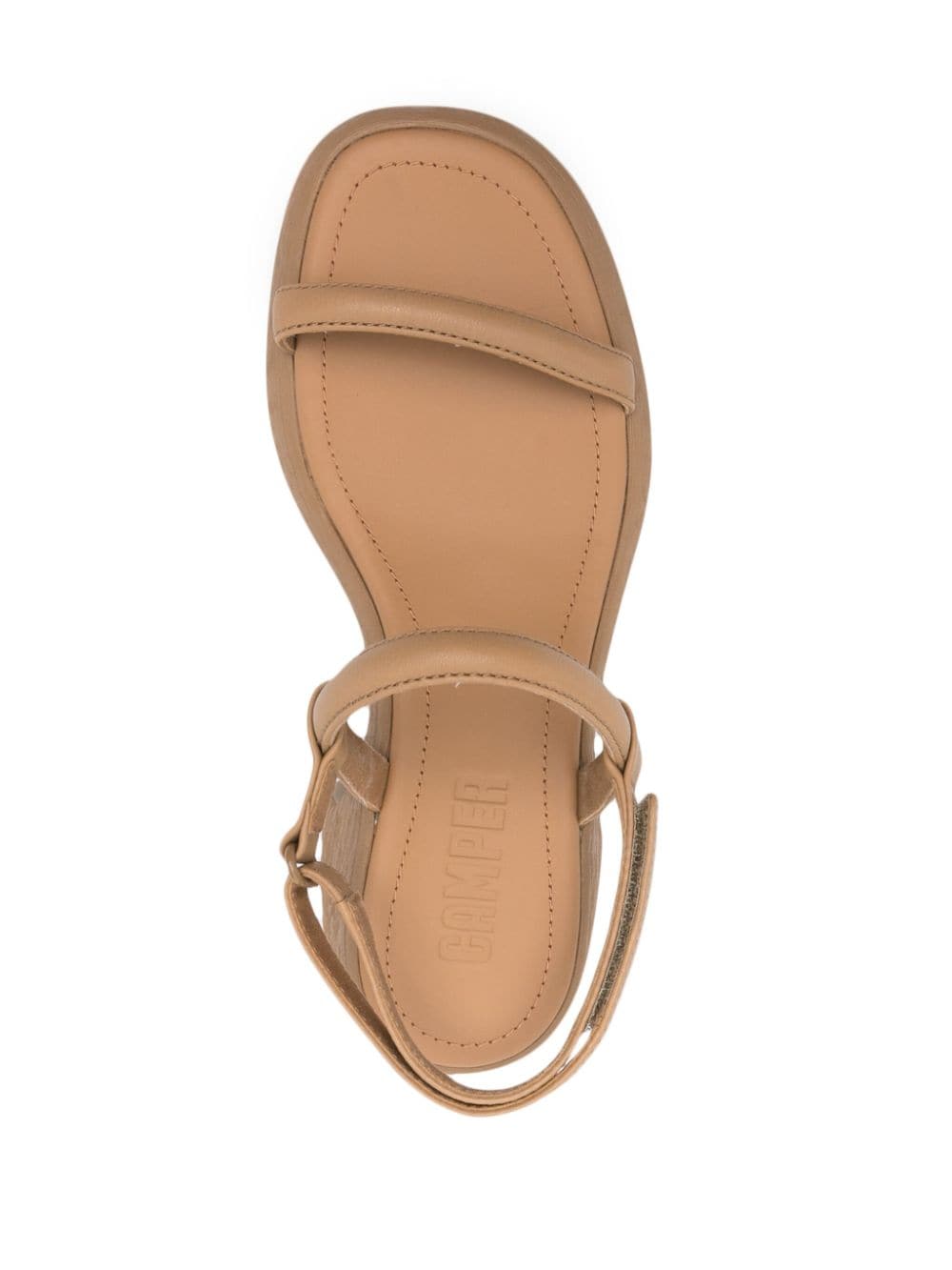 Shop Camper Thelma 70mm Leather Sandals In Neutrals