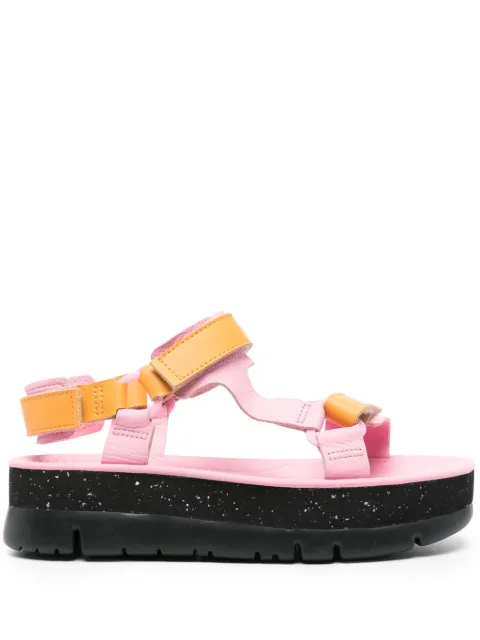 Camper Oruga Up platform leather sandals