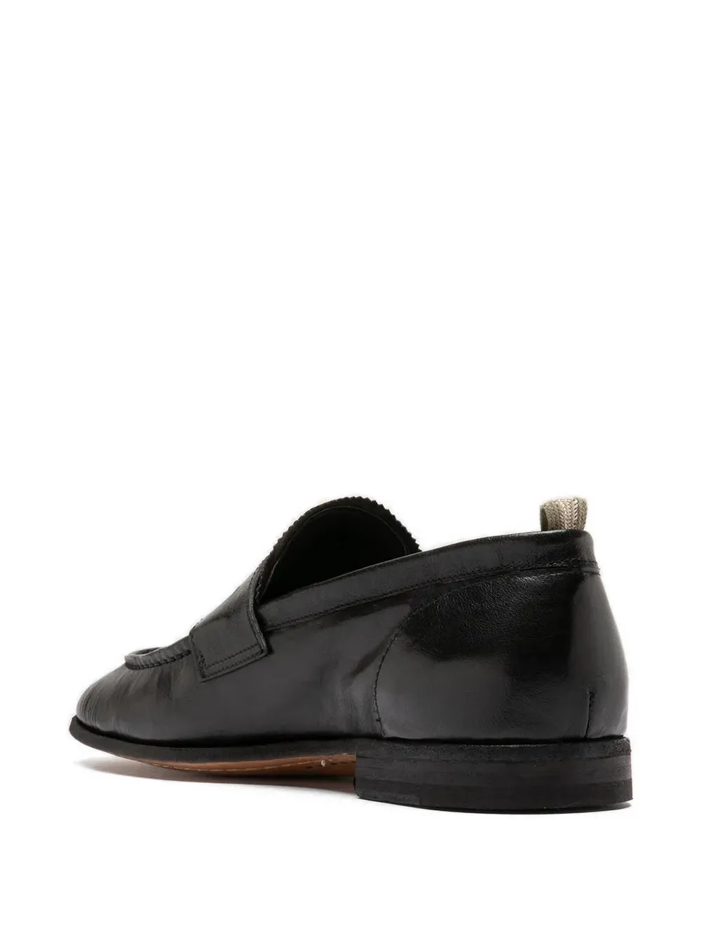 Officine Creative Solitude 001 leren loafers Zwart