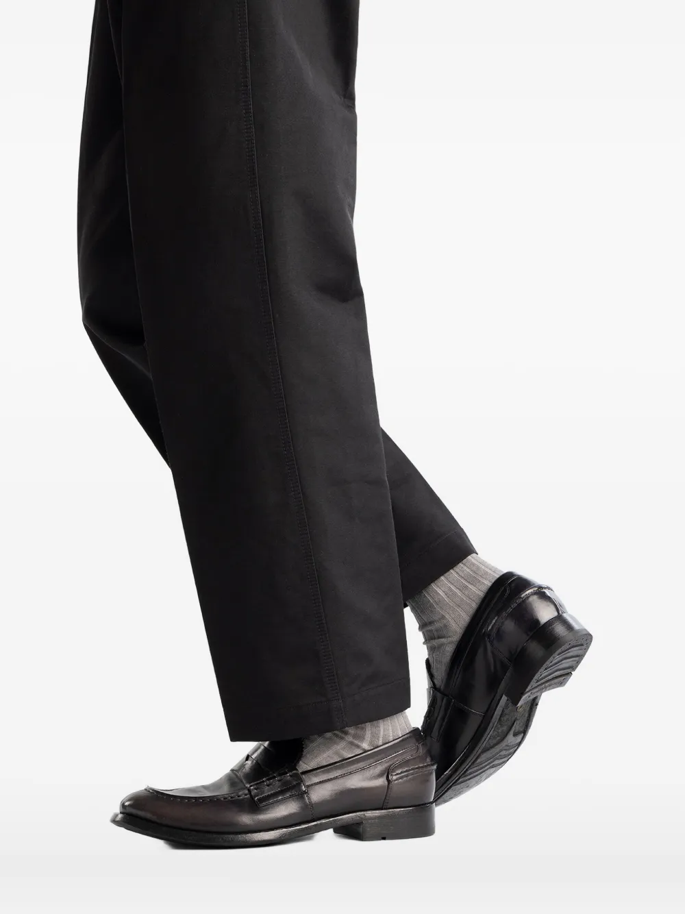 Officine Creative Leren loafers Zwart